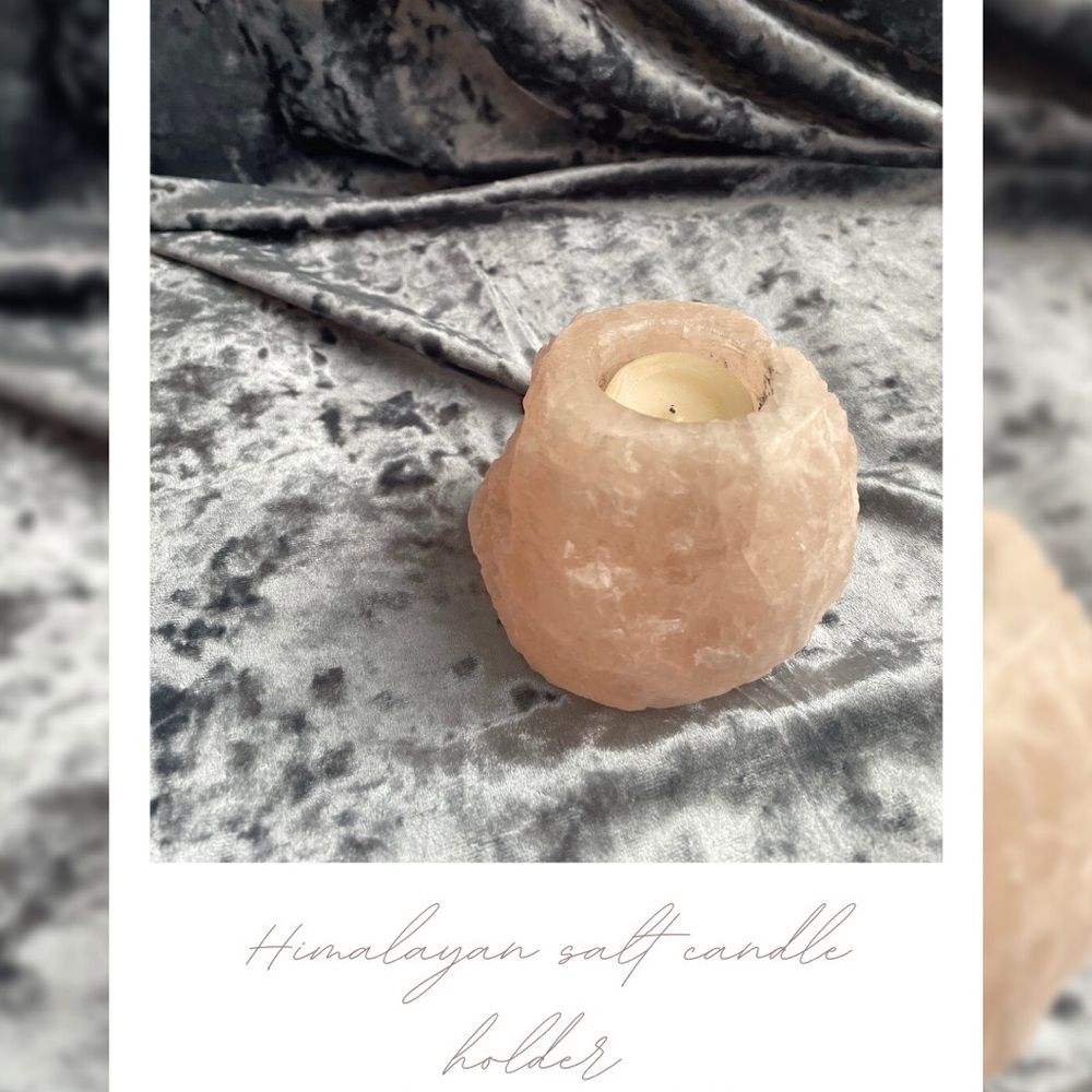 Himalayan salt candle holder